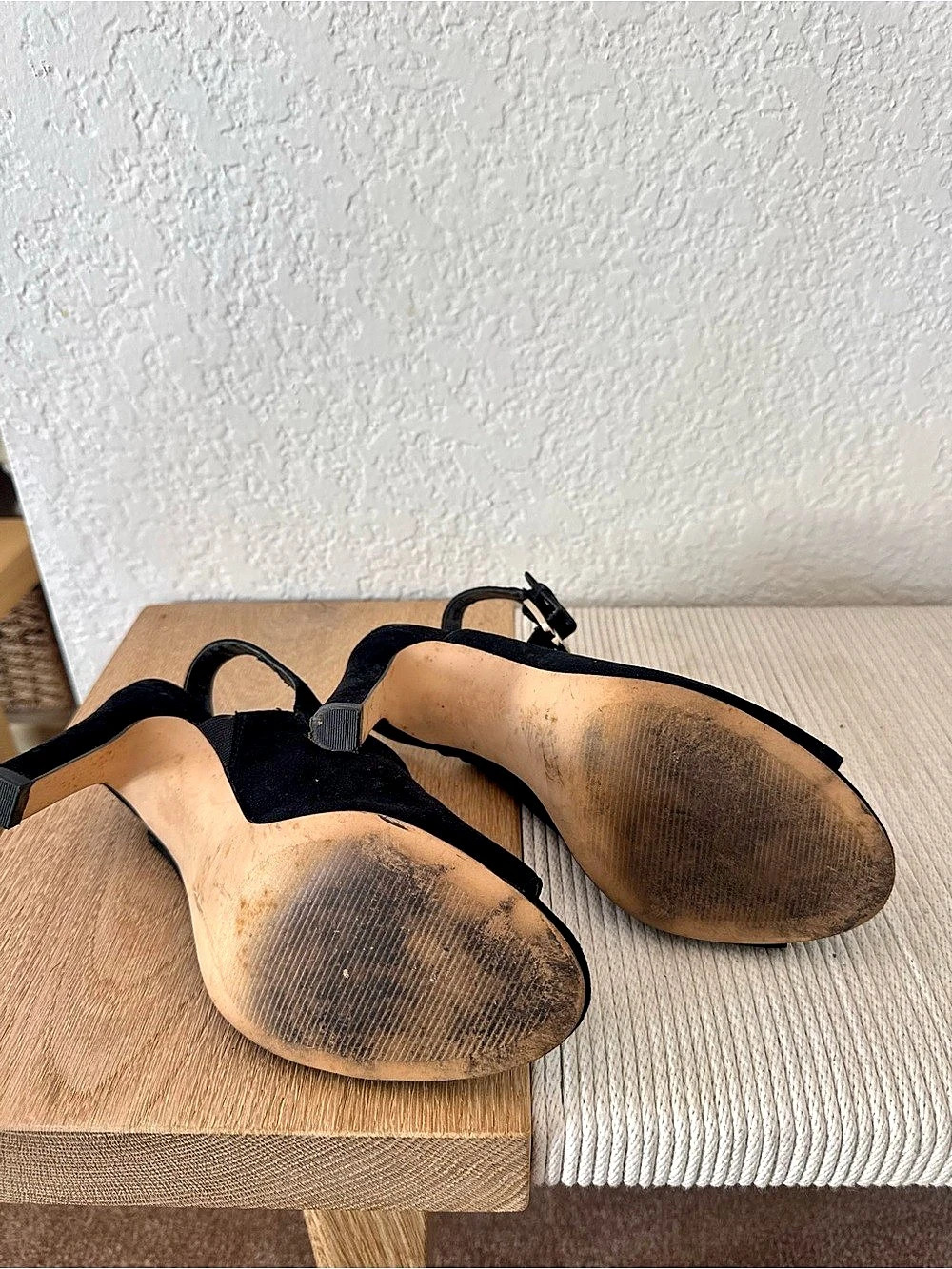 Anne Klein Black Slingback Heels - Picture 3 of 3